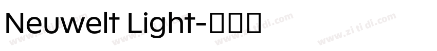 Neuwelt Light字体转换